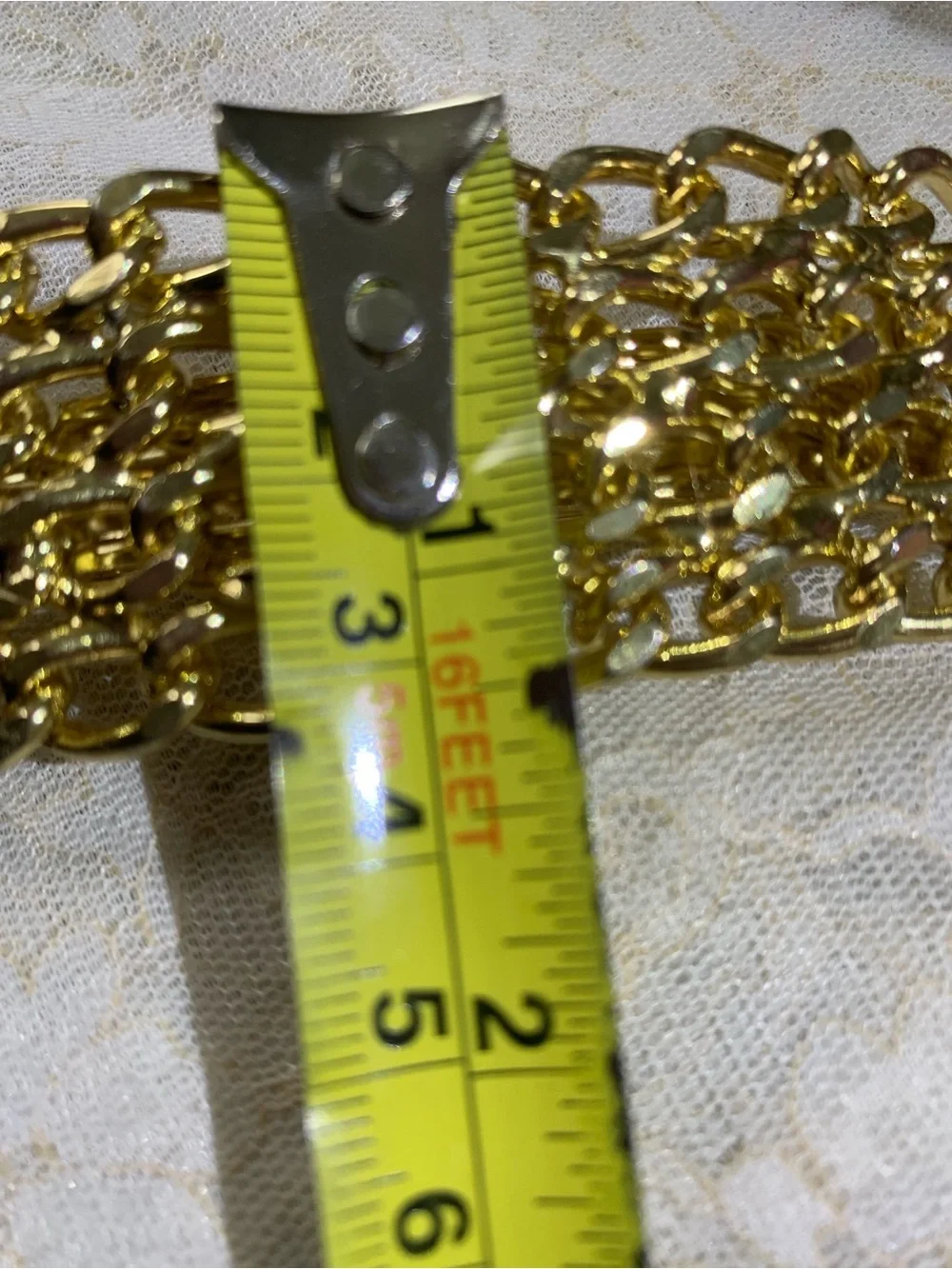 Gold Chain Link French Barrette Hair Clip | Statement Hair Accessory Curb Chain